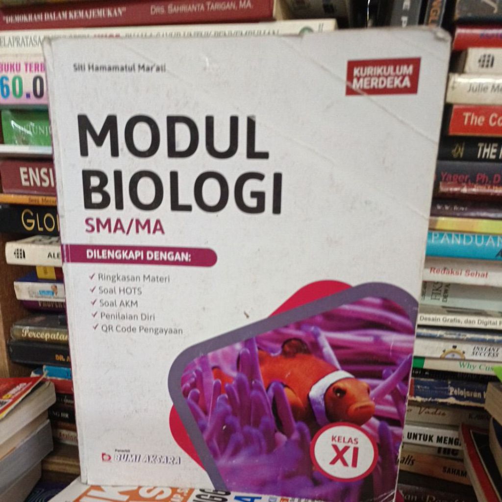 Modul Biologi untuk SMA kelas 11 kurikulum merdeka original bekas Bumi Aksara