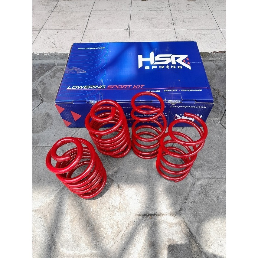 LOWERING KIT CEPER HSR RED UNTUK MOBIL TOYOTA CALYA/SIGRA