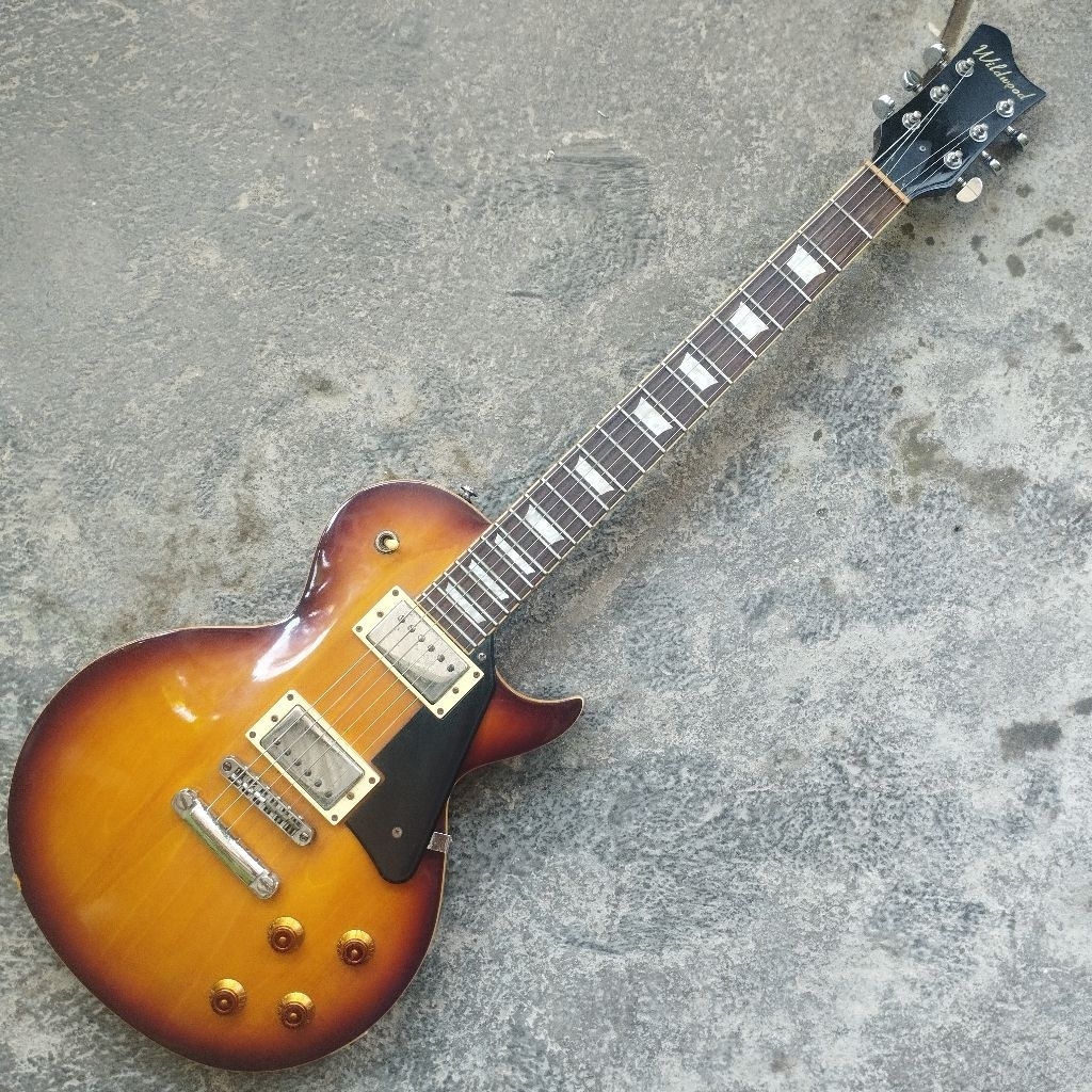 GITAR LISTRIK ORIGINAL WILDWOOD MODEL LESPAUL SUNBRUST MADE IN INDONESIA SECOND MURAH