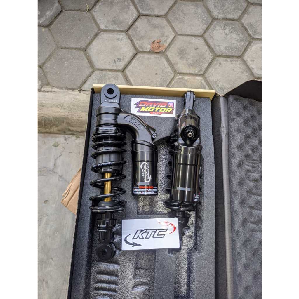 SHOCK SHOCKBREKER BELAKANG KTC EVO BLACK AS GOLD 280 MM KLIK DOUBLE KLIK VEGA JUPITER Z F1ZR FIZ R F