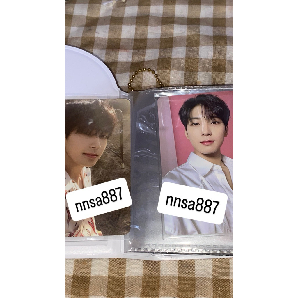 photocard wonwoo seventeen caffe & photocard album wonwoo seventeen