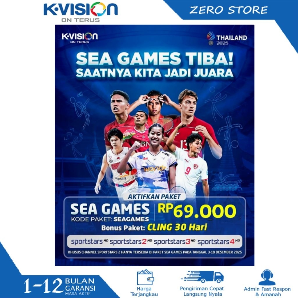 Paket KVISON SeaGames 2025 Paket SEA GAMES K-Vision Promo