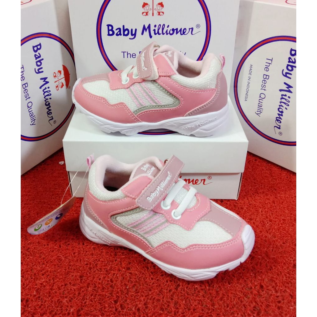 Sepatu sport anak perempuan BABY MILLIONER BMER 255 terbaru original