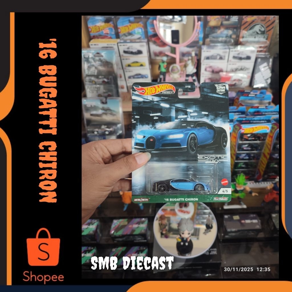 HOT WHEELS '16 BUGATTI CHIRON EXOTIC ENVY (PREMIUM)