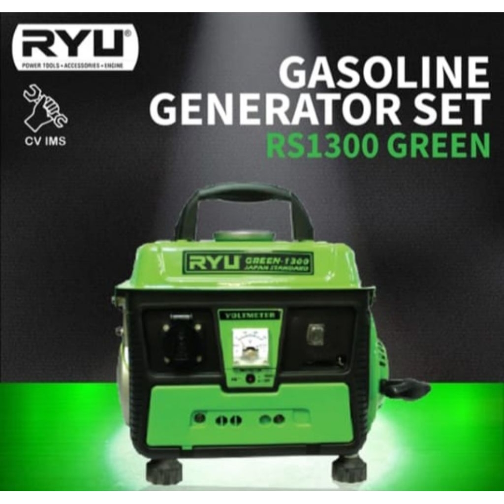 RYU Mesin Genset / Generator RS 1300 Gasonline 850 Watt