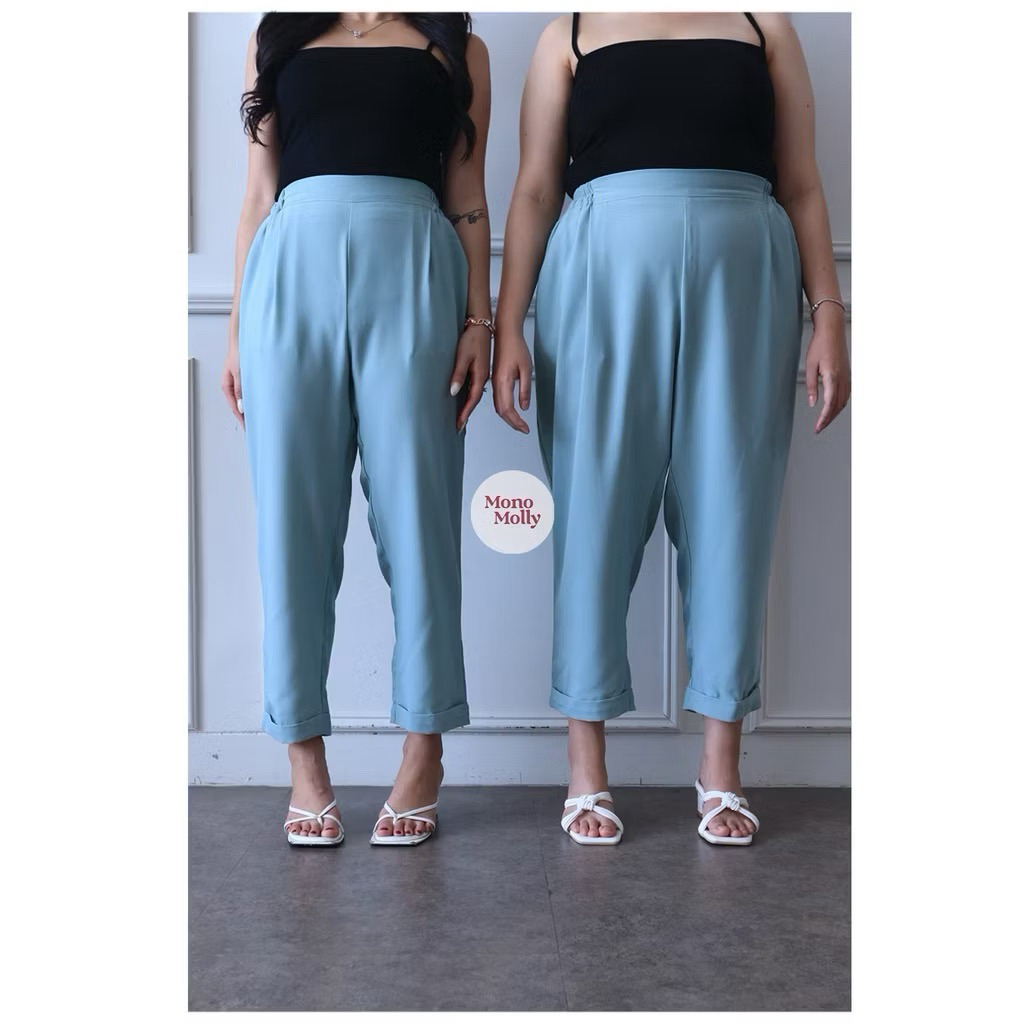 Monomolly - Paula Office Pants - Mint - Small Size