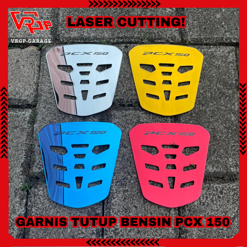 VRGP Garnis Tutup Bensin PCX 150 PNP/Cover Tutup Tangki Bensin PCX 150/Aksesoris PCX Murah