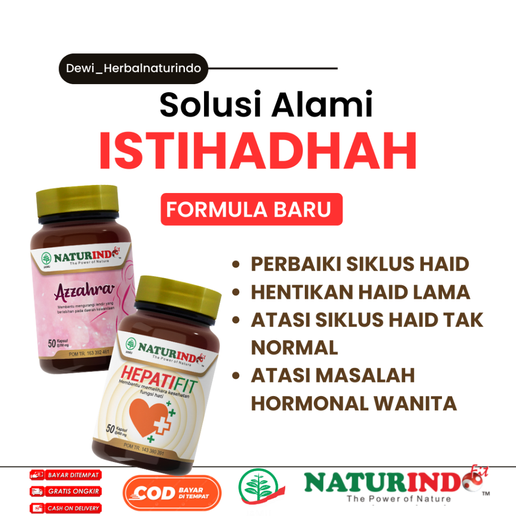 Obat istihadhah Haid Berkepanjangan Nyeri Menstruasi Azzahra Naturindo