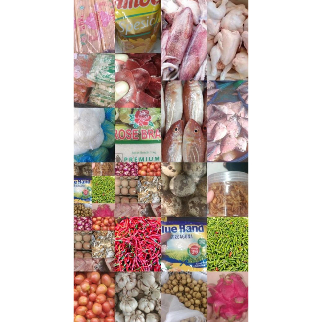 bahan-bahan pokok dapur