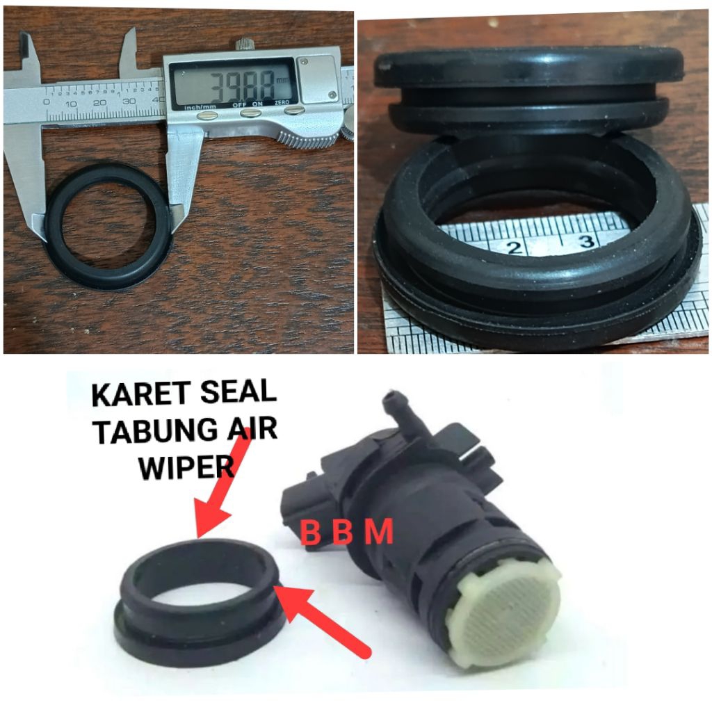 KARET TABUNG AIR WIPER SEAL TABUNG AIR WIPER MOBIL UNIVERSAL