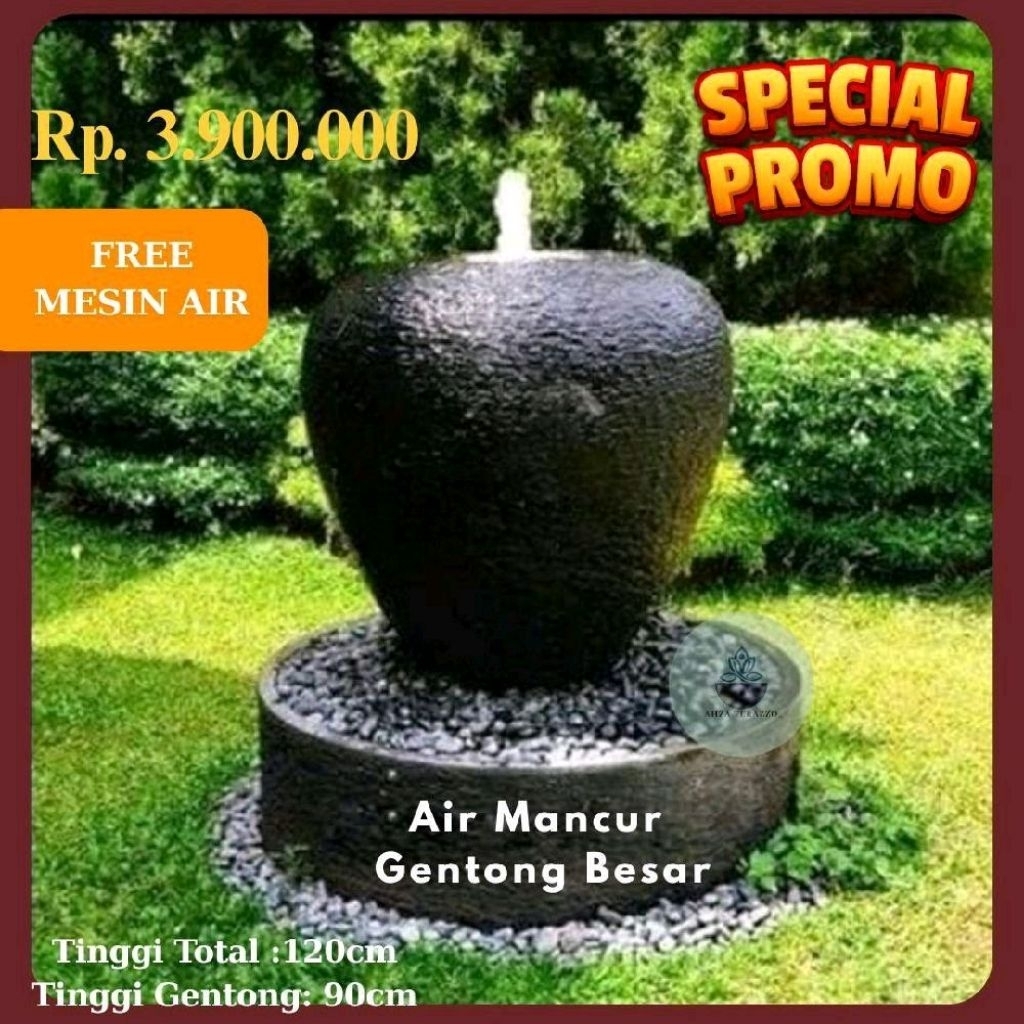 Air Mancur Gentong Besar | Handmade Terazzo