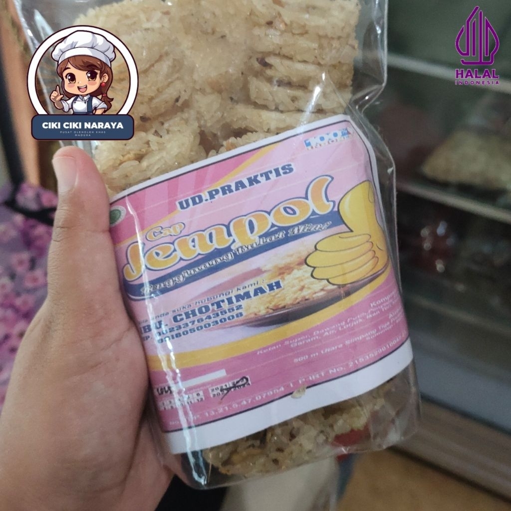 Rengginang mentah rengginang lorjuk cap jempol bentuk bulat