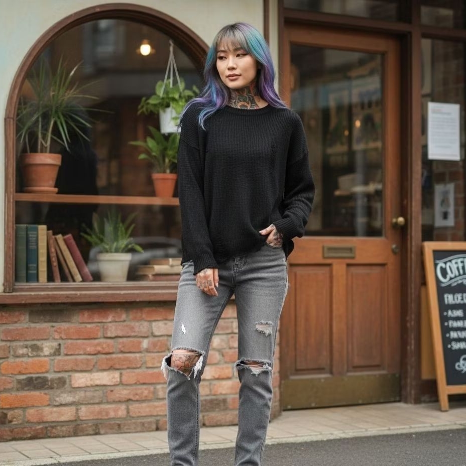 Sweater Rajut  Ripped2 Streetwear