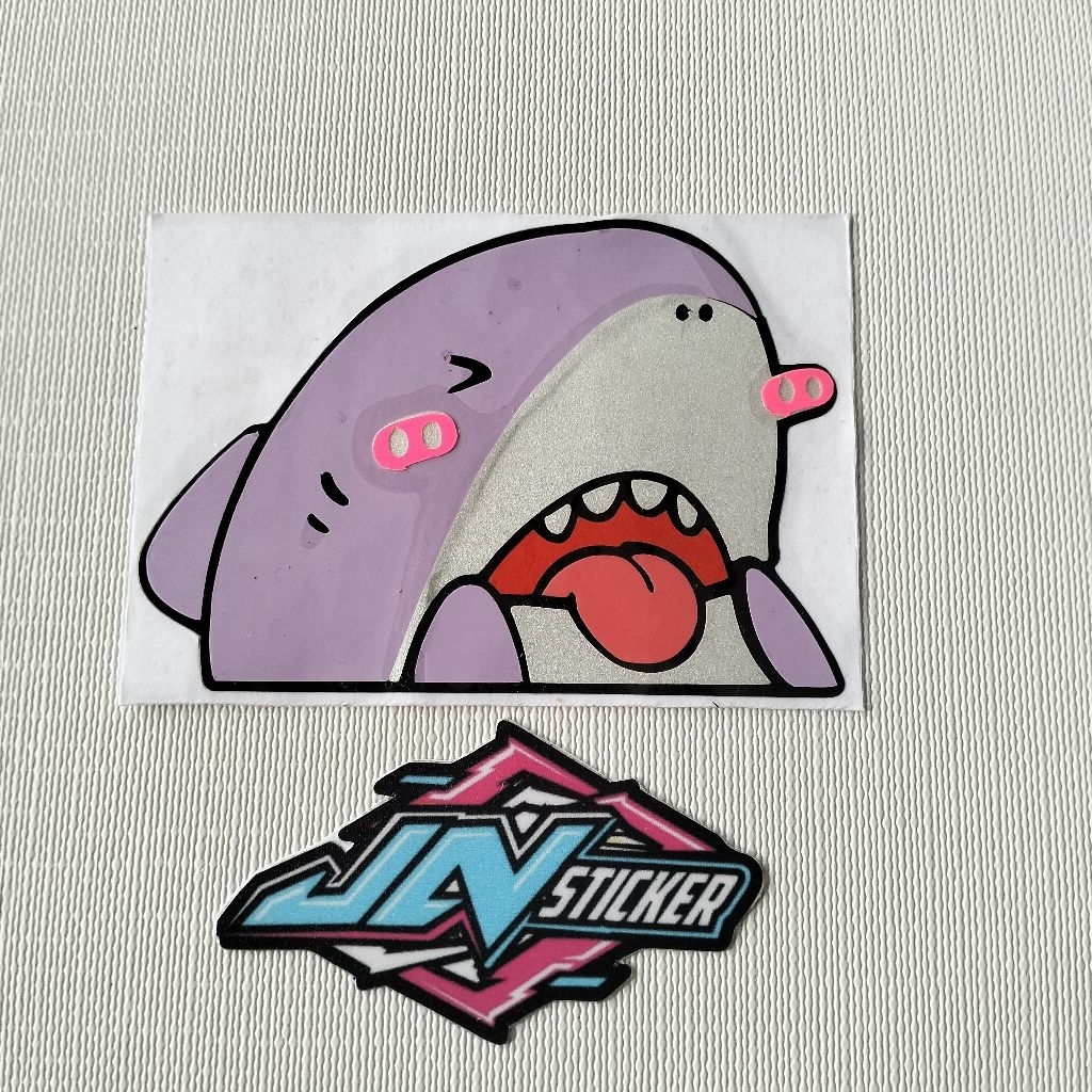 Sticker Cutting Hiu Korea Stiker Motor Mobil Hp Laptop