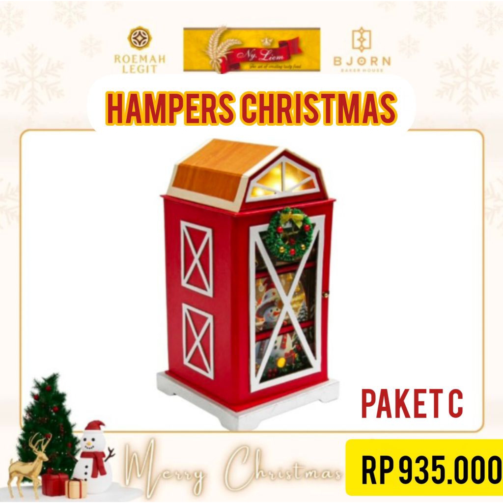 CANA EXCLUSIVE HAMPERS CHRISTMAS PAKET NATAL EKSKUSIF COOKIES KUE KERING BY NY. LIEM ENAK LEGENDARIS