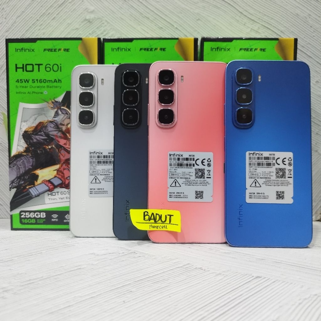 Infinix Hot 60I NFC 8/256GB Handphone Second Bekas Fullset