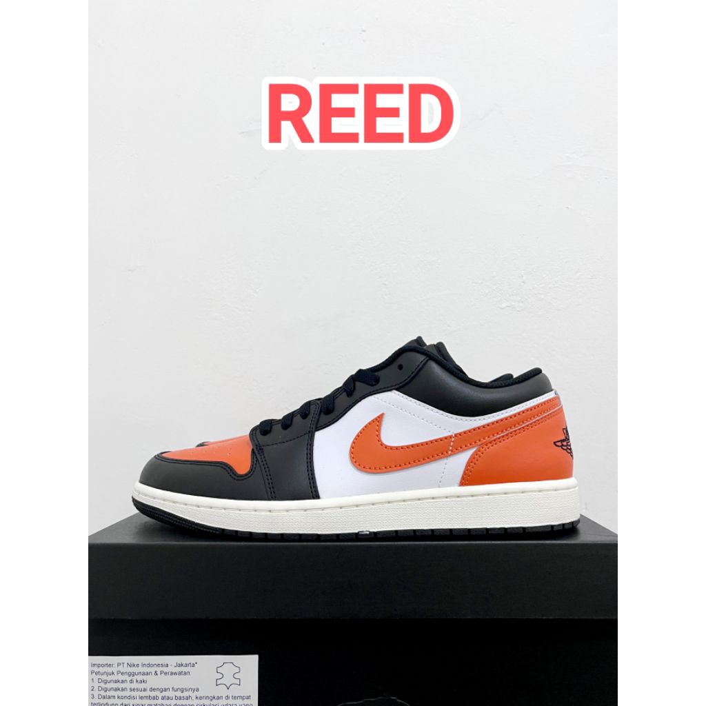 sneakers AJ 1 Low black shattered original resmi