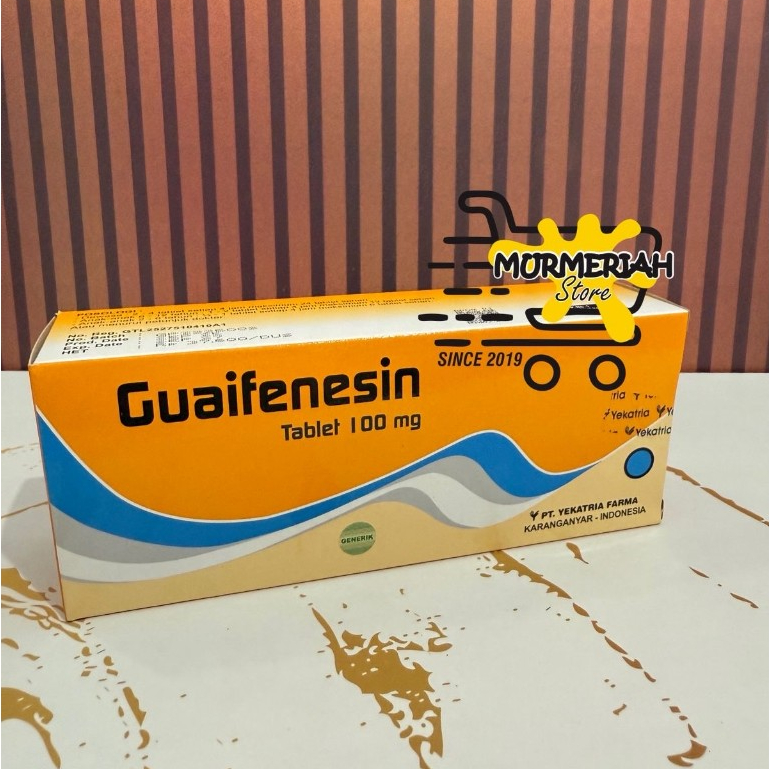 GUAIFENESIN YEKATRIA 100 mg Box isi 100 tablet-Obat Batuk GG