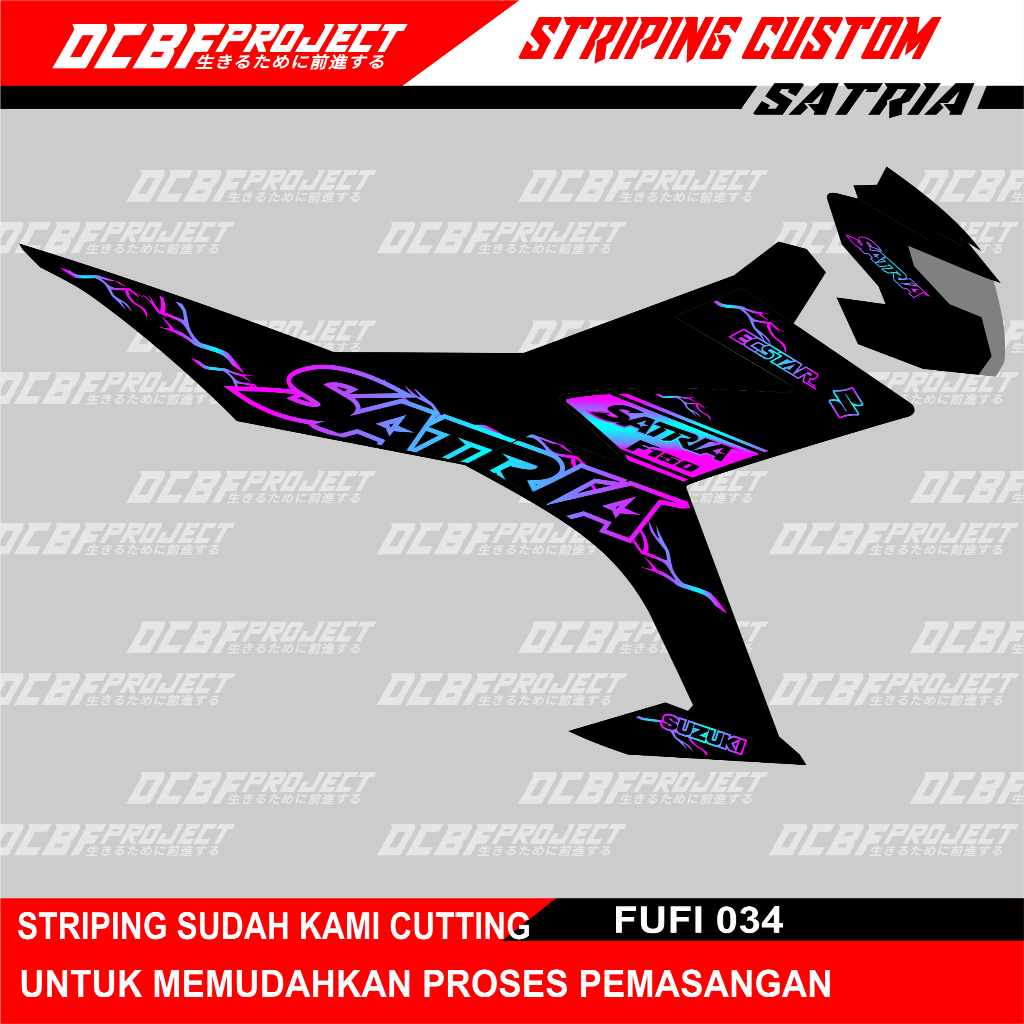 STRIPING CUSTOM SUZUKI SATRIA FU FI