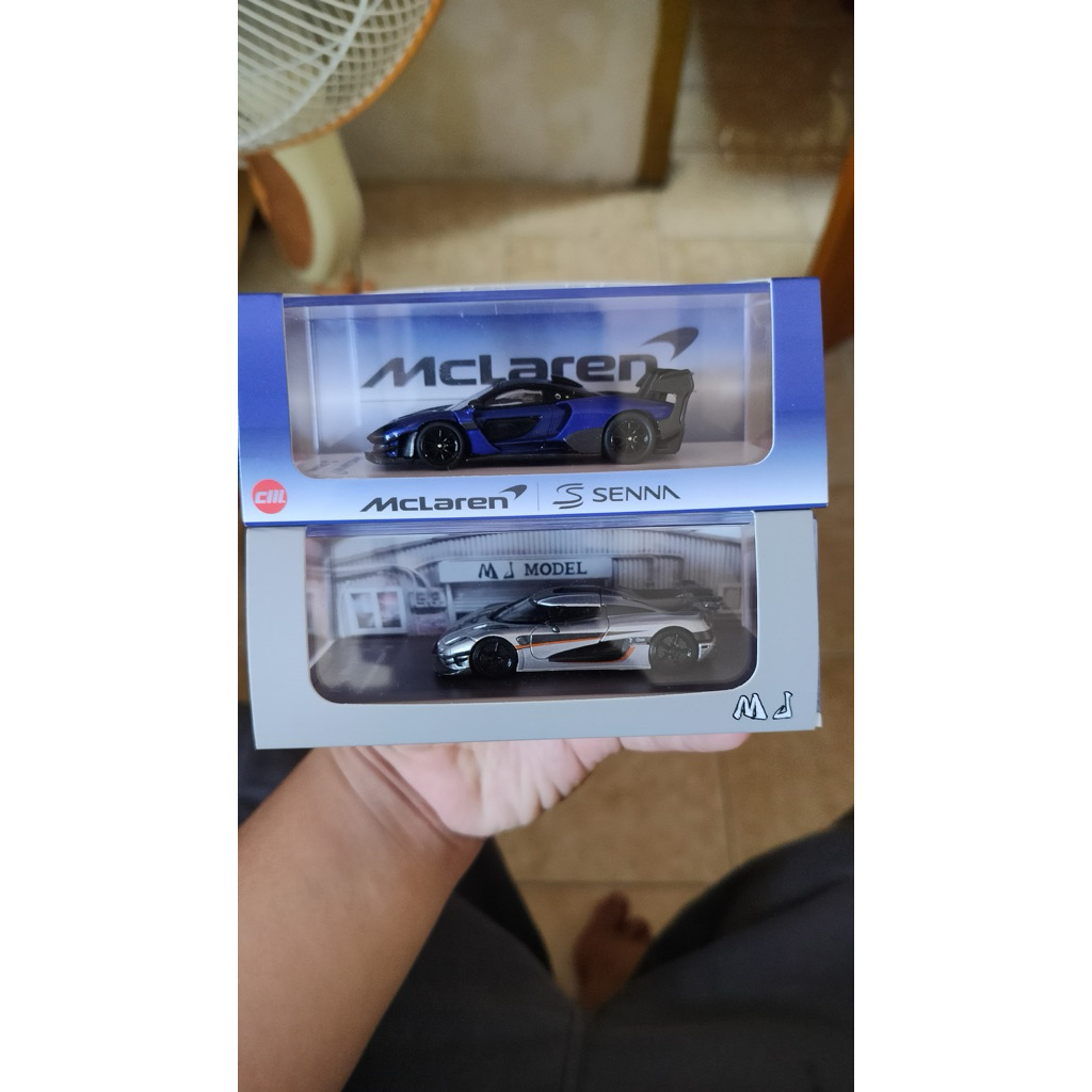 Link CO Set mj model koenigsegg one + cm model mclaren senna gtr