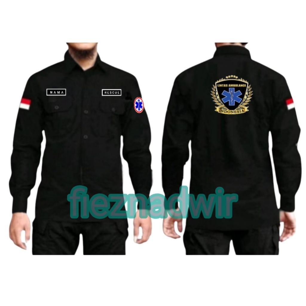 kemeja rescue kemeja driver ambulance kemeja comunitas ambulance baju driver ambulance
