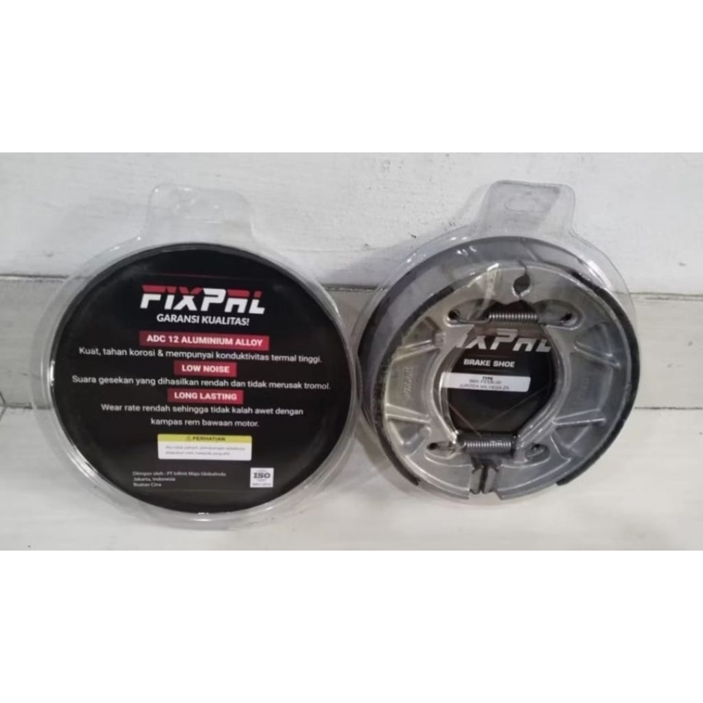 FIXPAL Kampas Rem Belakang (Tromol) 5MX Mio, Nouvo, Fino, X-Ride Freego Jupiter MX lama