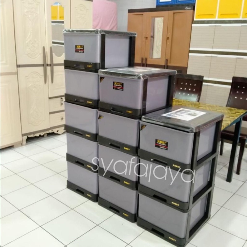 Lemari Laci Container Komet Star Large Susun 3-4-5 Susun/ Lemari Pakaian/ Lemari Baju/ Lemari Laci
