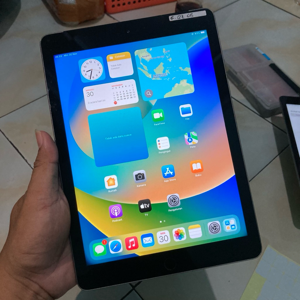 ipad 6 128gb wifi cell bukan bypass gray
