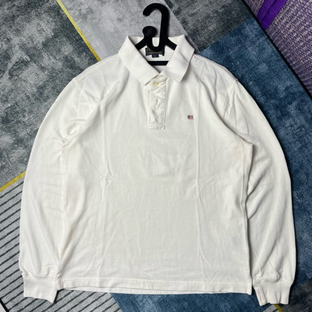 POLO LONGSLEEVE RL WHITE SECOND