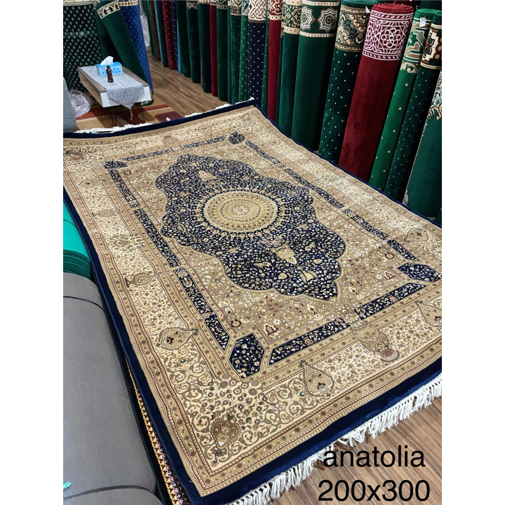 karpet permadani super tebal  turki 200x300 anatolia