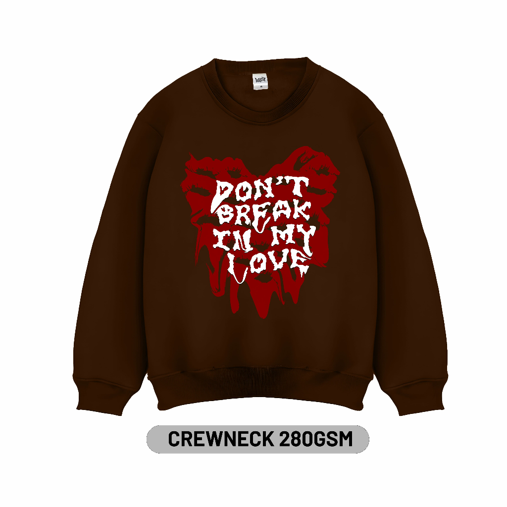 Infinity project l Sweater Crewneck Unisex - Collage Crewneck Break Brown