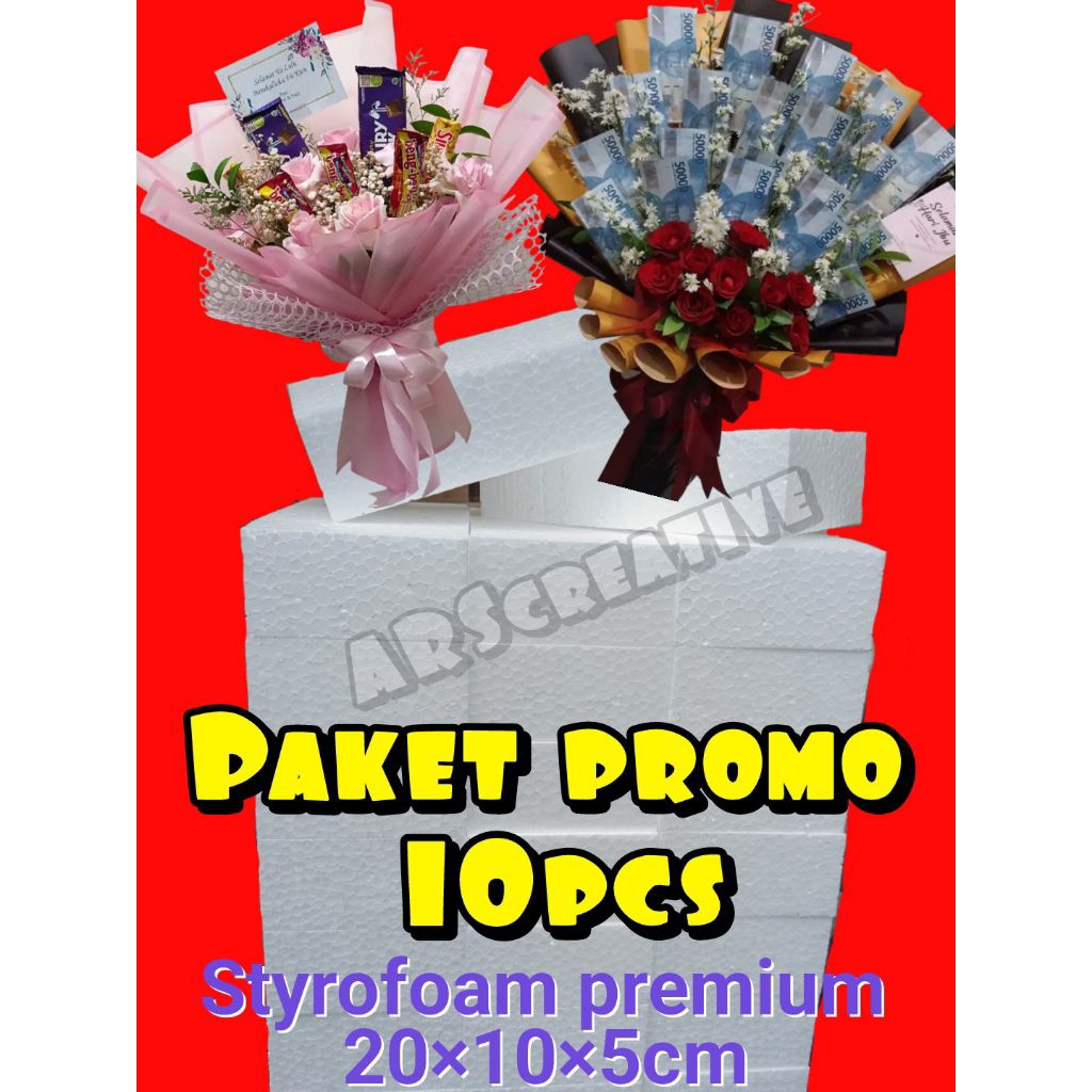 sterofoam buket bunga oasis isi 10pcs/Styrofoam bunga/seterofoam bunga baket dekorasi