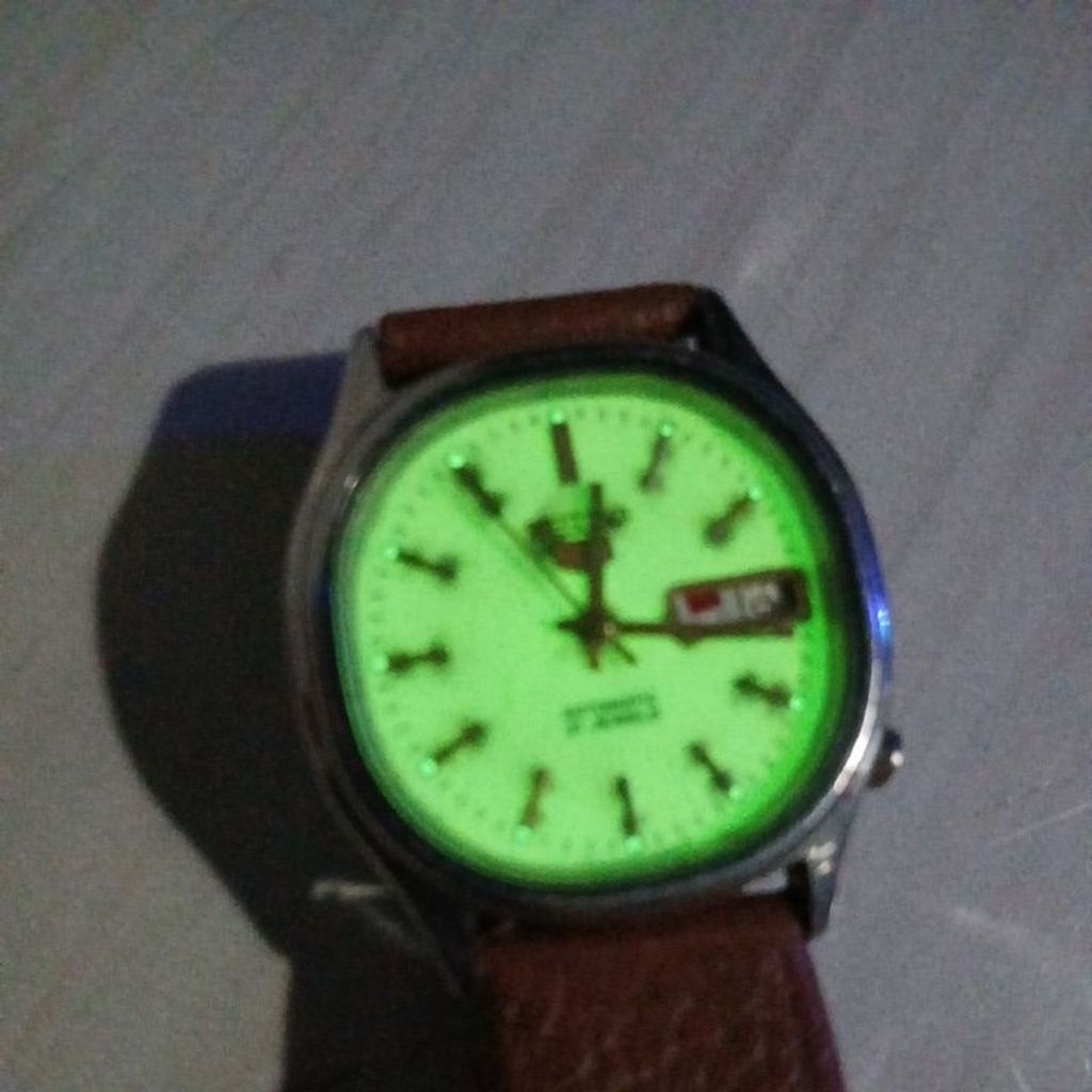 Jam tangan seiko 5 6309 automatic original dial full lume kondisi mati perlu service jual murah