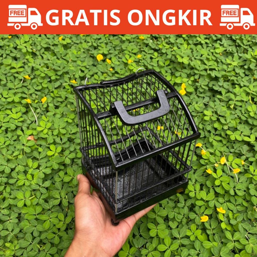 Deskripsi Produk:  Sangkar Untul Melengkung Kuning Elegan Ruji Fiber Untuk Sogon Konin Pleci Satu Pi