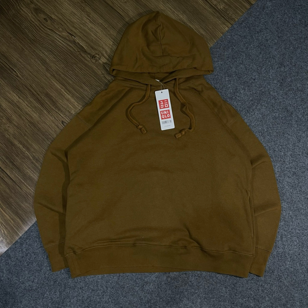 Hoodie Uniqlo brown second