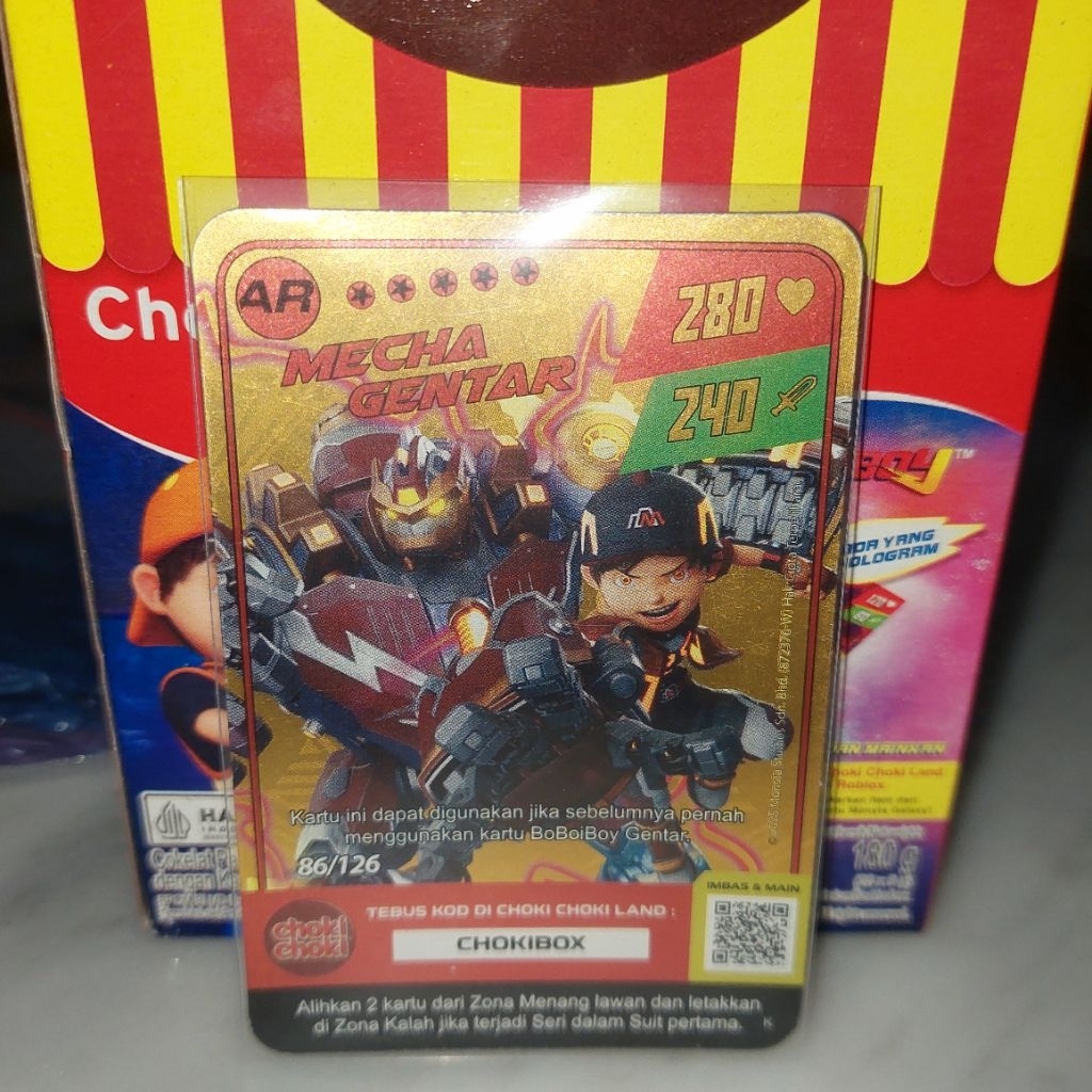 Monsta Galaxy Card Boboiboy Choki Choki Foil/Hologram Tier A, S, AR harga per 1pcs Kartu tidak dapat