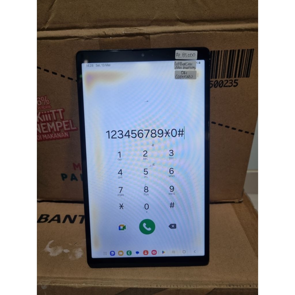 LCD samsung Tab A7 Lite Normal minus Copotan
