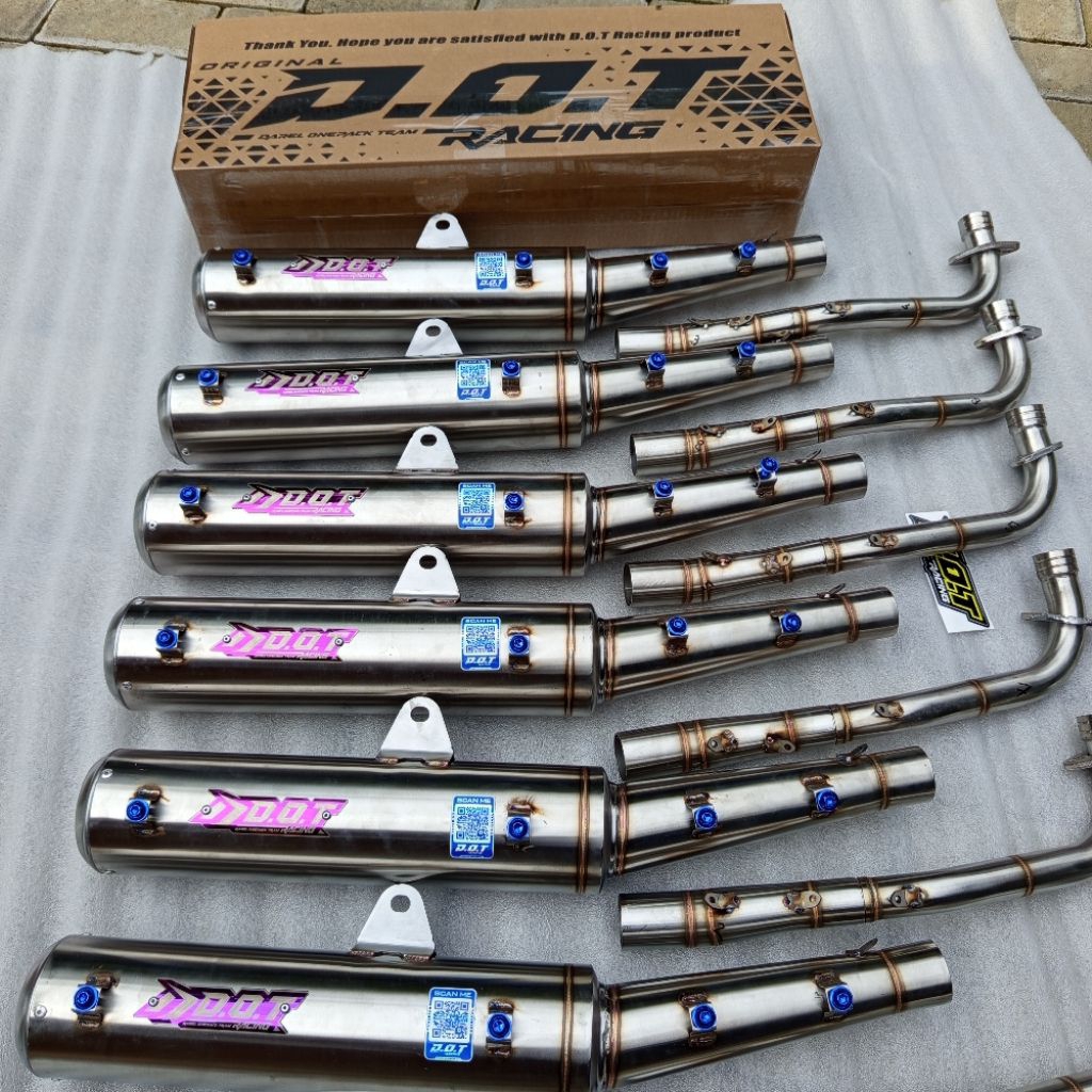 KNALPOT STANDAR RACING FOR JUPITER Z, JUPITER BURHAN, VEGA R, VEGA ZR, ORIGINAL DOT RACING, SUARA NG