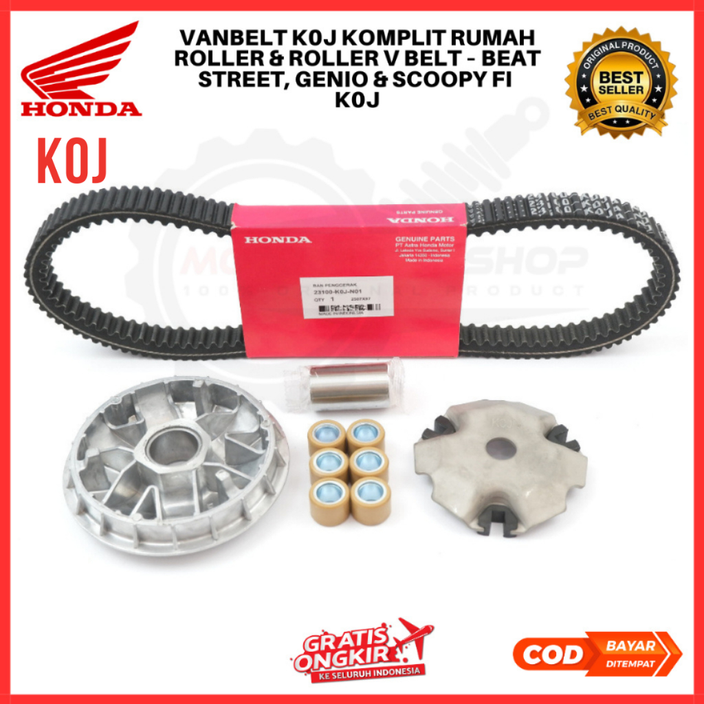 Paket Vanbelt + Rumah Roller Beat Street Deluxe Ori / Vanbelt Genio / Vanbelt Scoopy New 2021 - KOJ