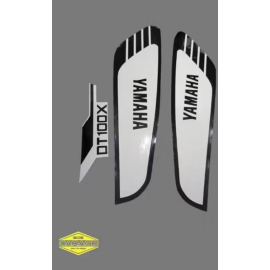 stiker striping polet tangki yamaha DT100 baru Like original