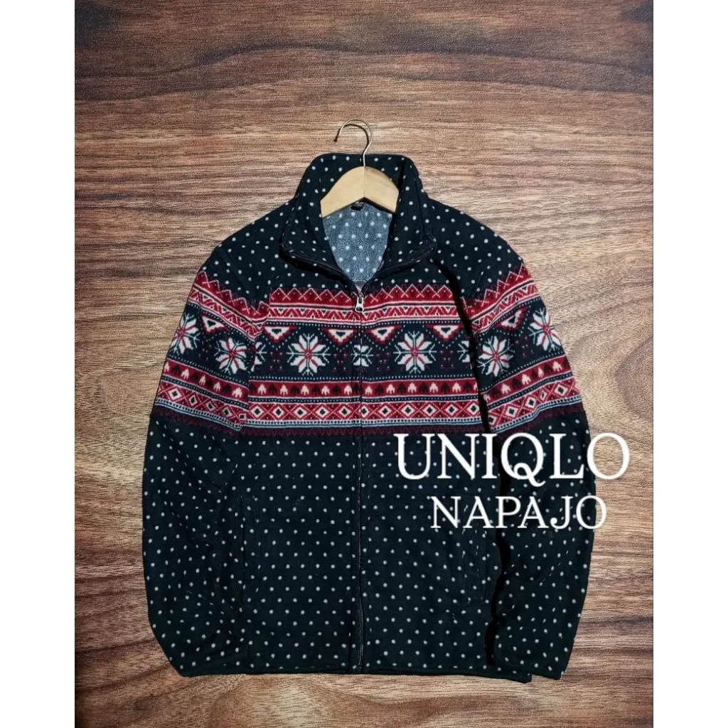 jacket tebal polar sherpa motif navajo murah keren unisex