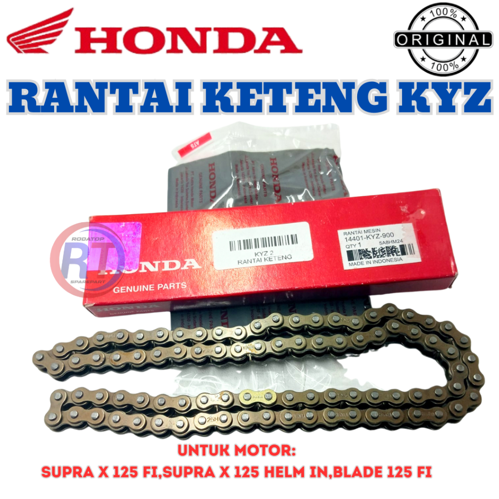 RANTAI KETENG HONDA ORIGINAL KODE KYZ UNTUK MOTOR  SUPRA X 125 FI  SUPRA X 125 HELM IN  BLADE 125 FI