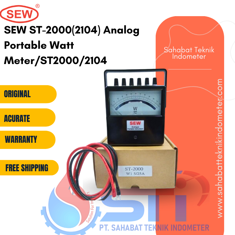 SEW ST-2000(2104)Analog Portable Watt Meter/ST2000/2104