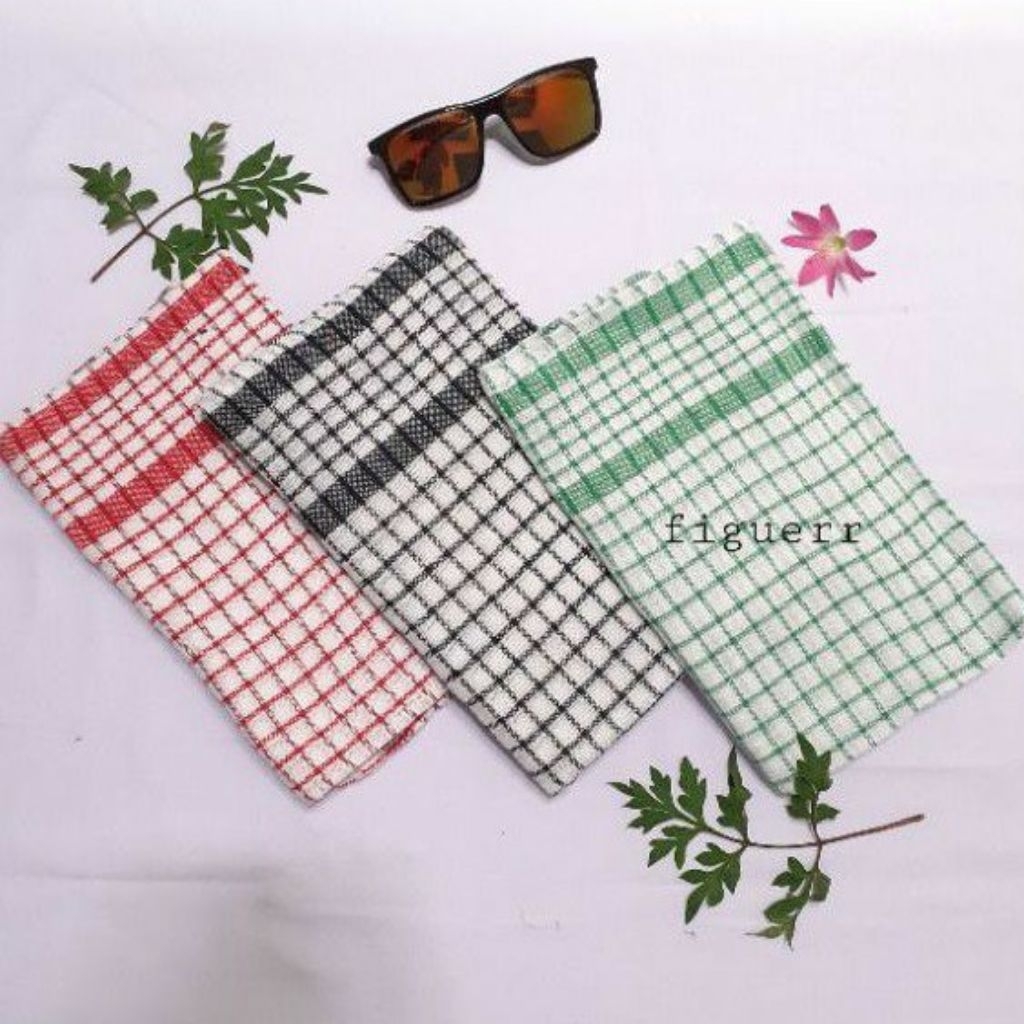 HANDUK LAP DAPUR / SERBET MAKAN MOTIF KOTAK PREMIUM