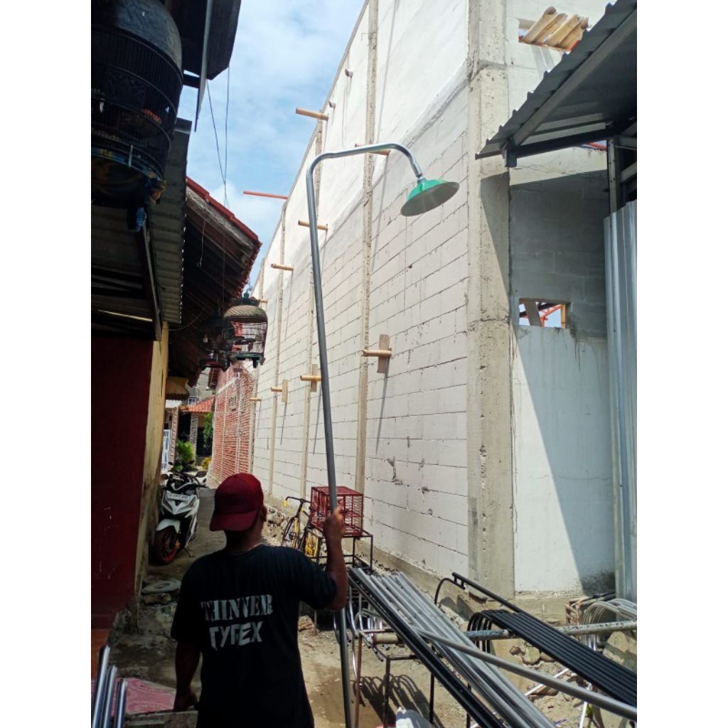 Rumahleha Tiang Lampu Jalan Pju Fullset Cup Fiting