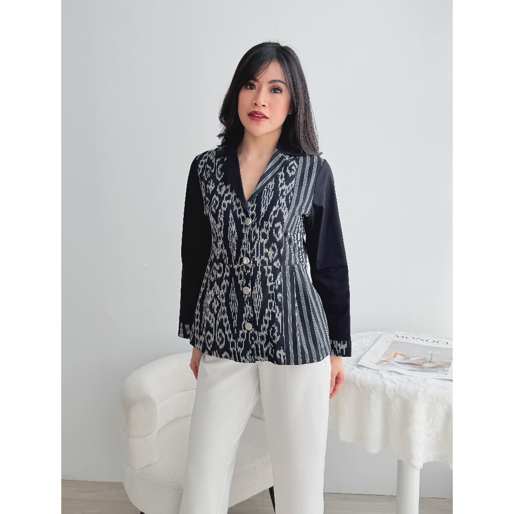 Blazer Tenun Lurik – Khakinata - Alexa Blazer