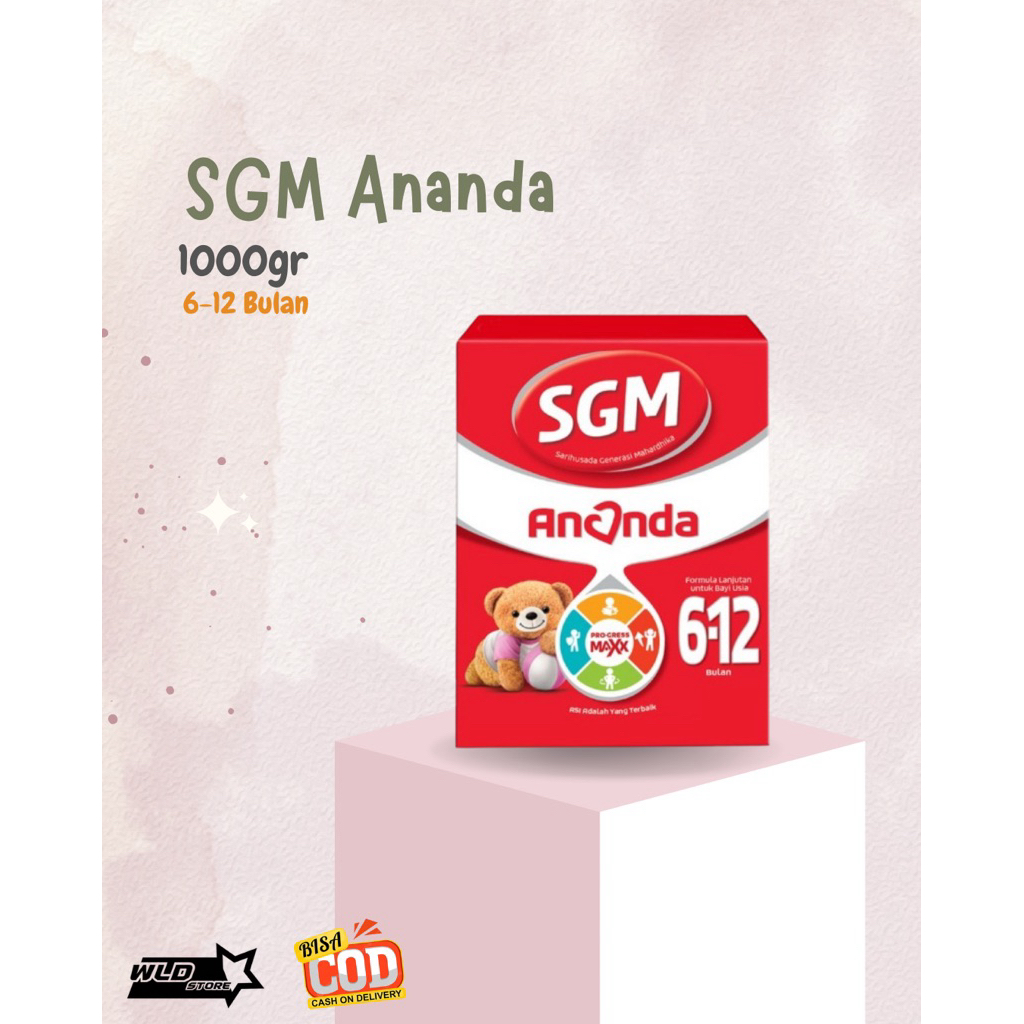 SGM ANANDA 1kg | SGM ANANDA 6-12 BULAN 1000gr | SUSU FORMULA