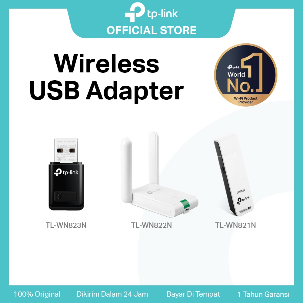 TP-Link TL-WN823N | 300Mbps | Mini Wireless Wi-Fi N USB Adapter | WiFi Receiver | WN822N/WN821N