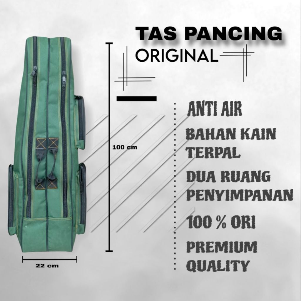 Tas Pancing Jumbo 120cm Anti Air Kuat Awet