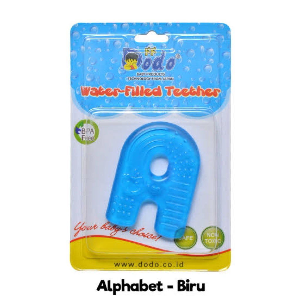 gigitan bayi berisi air (water-filled teether) merek Dodo.